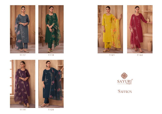 Sayuri Saffron Heavy Festive Wear Wholesale Designer Salwar Suits Catalog